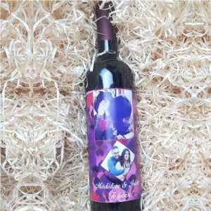 Vin personalizat cu 2 poze si text