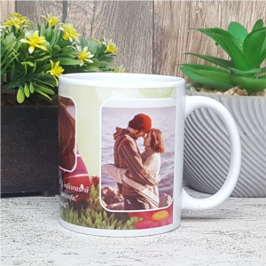 Cana personalizata cu 3 poze si text -Paște M2- - Img 3