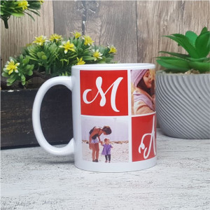 Cana personalizata cu 4 poze -MAMA-