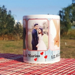 Cana personalizata cu 4 poze si text -nou3p- - Img 3