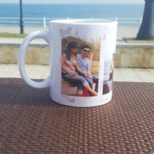 Cana personalizata cu 4 poze si text - Img 3
