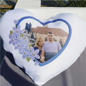 Perna personalizata inimioara blue