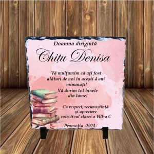Piatra ardezie personalizata -Dirigintă-