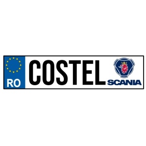 Placă auto personalizată cu nume 4--