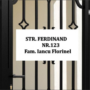 Placuta din aluminiu M6