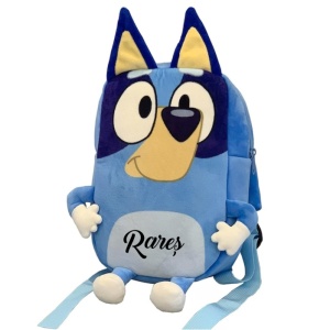 Rucsac din plus blue pentru copii personalizat 3