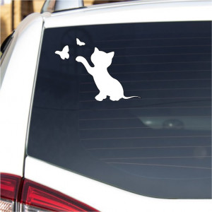Sticker auto personalizat -Pisică-