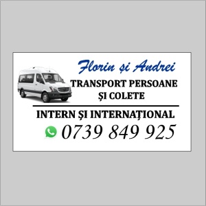 Cărți de vizită -Transport persoane si colete-