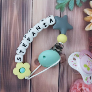 Lănțișor pentru suzetă personalizat model 12