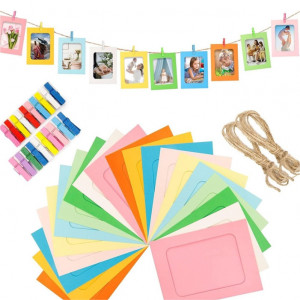 Set rame foto ghirlanda multicolor