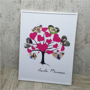 Tablou personalizat cu 6 poze si text