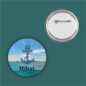 Insignă personalizată -Ancoră-