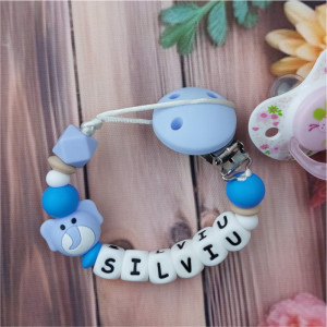 Lănțișor pentru suzetă personalizat model 13