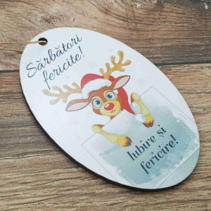 Ornament pom -IUBIRE SI FERICIRE-