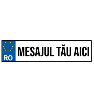 Placă auto personalizată 2
