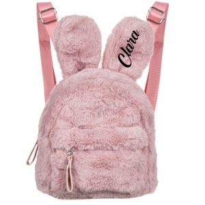 Rucsac din plus iepuraș pentru copii personalizat
