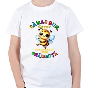 Tricou personalizat pentru copii - grădiniță albinuță-