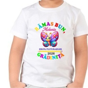 Tricou personalizat pentru copii - Grupa fluturașilor-