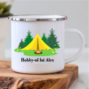 Cană metalică -hobby-