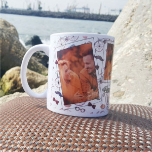 Cana personalizata cu 3 poze si text model 003 - Img 1