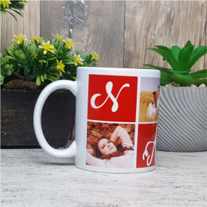 Cana personalizata cu 4 poze -Nașa-