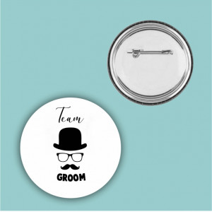 Insignă personalizată -Team groom 2-