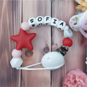 Lănțișor pentru suzetă personalizat model 14