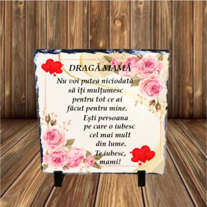 Piatra ardezie personalizata -Mama M2-