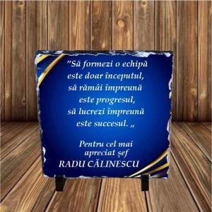 Piatra ardezie personalizata -Șef-