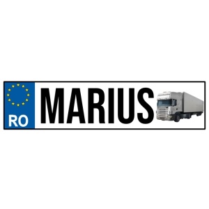Placă auto personalizată cu nume 5--