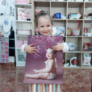 Tablou canvas personalizat cu 5 poze si text M2 - Img 2