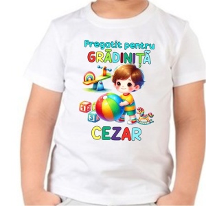 Tricou personalizat pentru copii - Pregătit pentru grădiniță 3-
