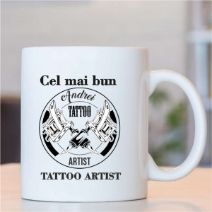 Cană personalizată pentru cel mai bun tattoo artist