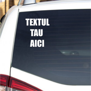 Sticker auto personalizat