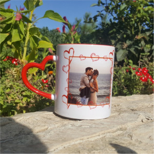 Cana personalizata cu 2 poze