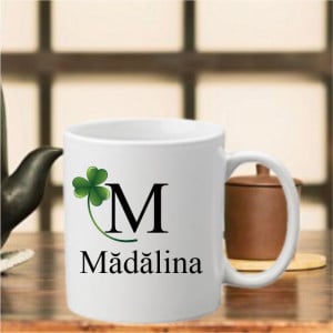 Cana personalizata cu nume si inițiala - Img 1