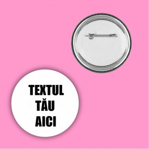 Insignă personalizată cu text 2