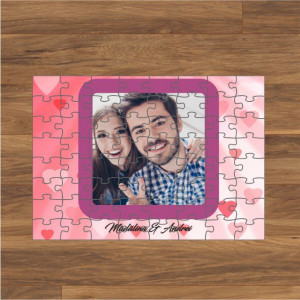 Puzzle personalizat cu o poza si text