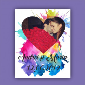 Tablou canvas personalizat - Inima cr.-