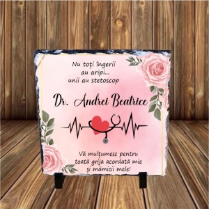 Piatra ardezie personalizata -Doctor-