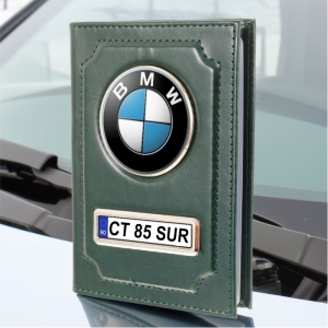 Portofel pentru acte auto verde