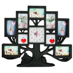 Rama foto cu ceas colaj 9 poze - Img 1