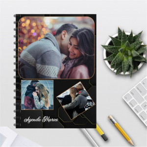 Notebook personalizat cu 3 poze si text