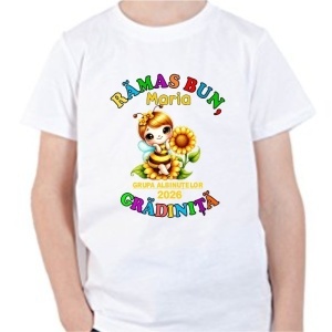 Tricou personalizat pentru copii - grădiniță albinuță f-