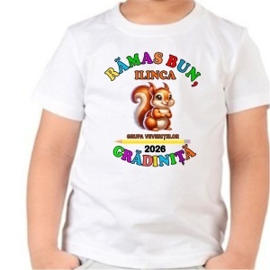 Tricou personalizat pentru copii -Grupa veverițelor-