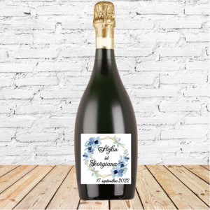 Vin spumant personalizat cu text