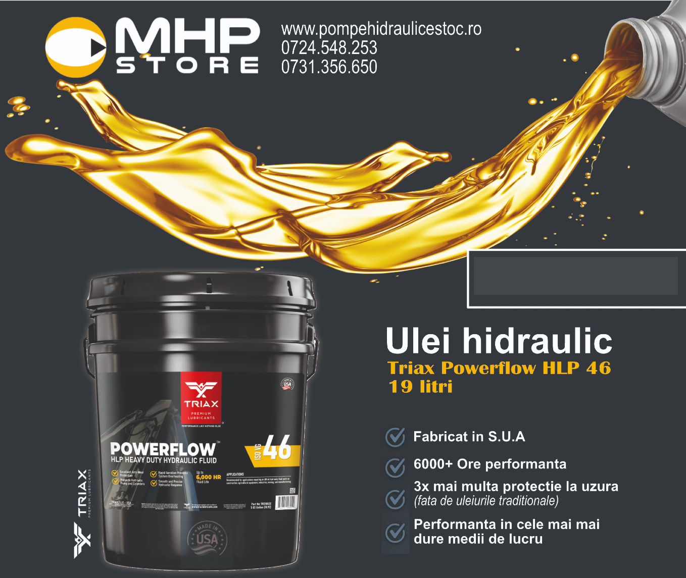 Importanța uleiului hidraulic în funcționarea echipamentelor si utilajelor