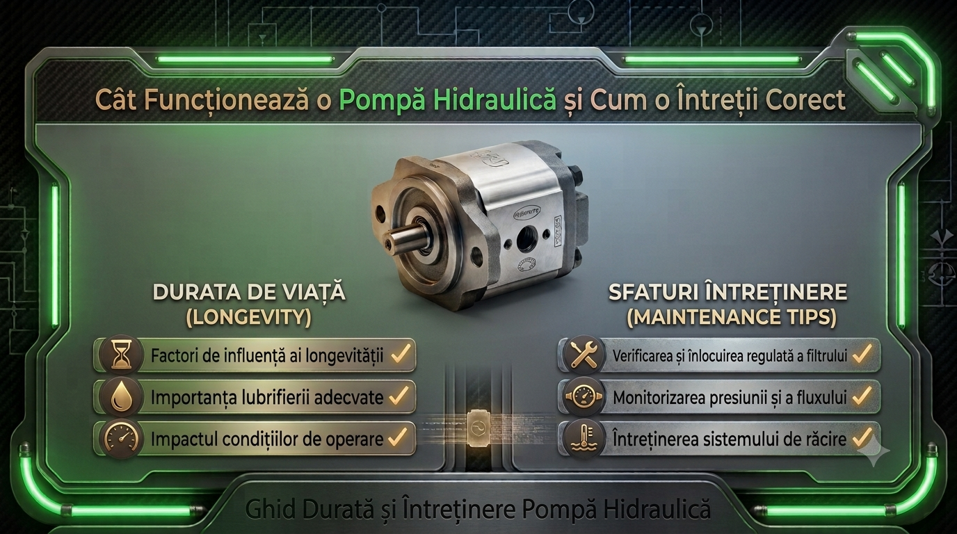 Cât Funcționează o Pompă Hidraulică și Cum o Întreții Corect