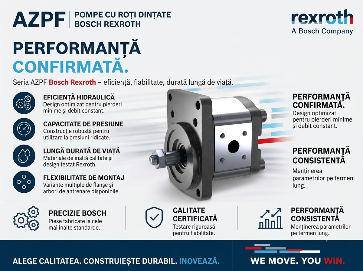 Pompe cu Roți Dințate Bosch Rexroth Seria AZPF