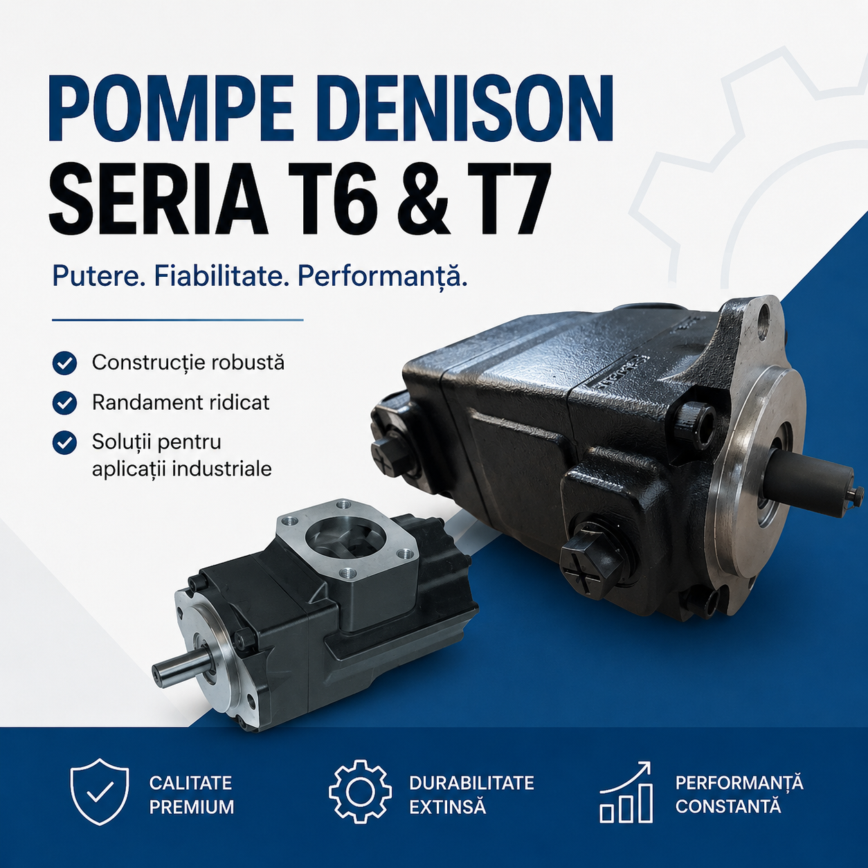 Pompe cu Palete Parker Denison Seria T6 și T7